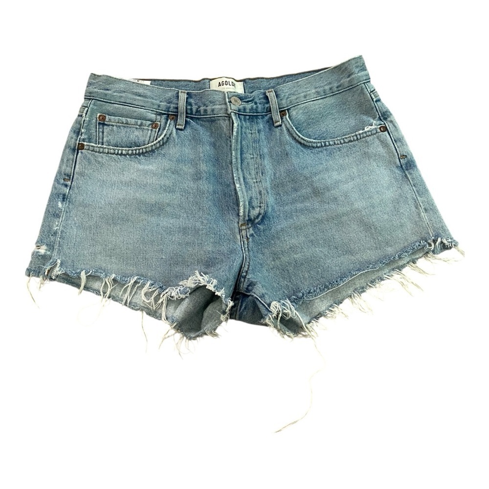 AGOLDE Parker Denim Jean Shorts in Riptide 100% Organic Cotton Sz 27 A026B-1141